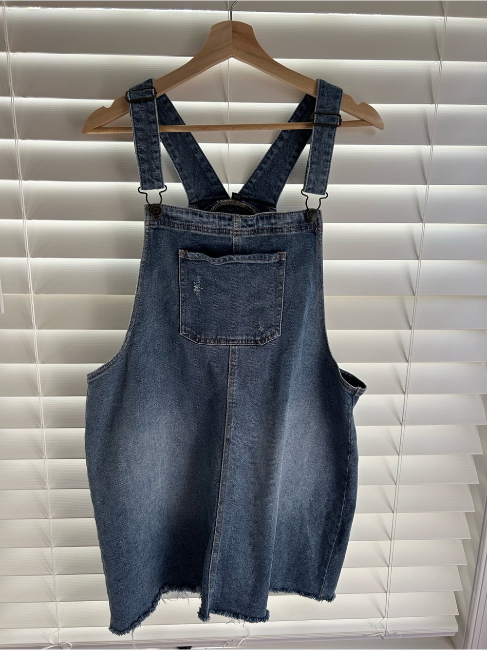 XL Wild Fable Denim Overall Dress - Blue
